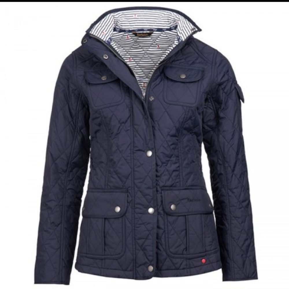 Barbour Navy Buryhead Quilted Jacket